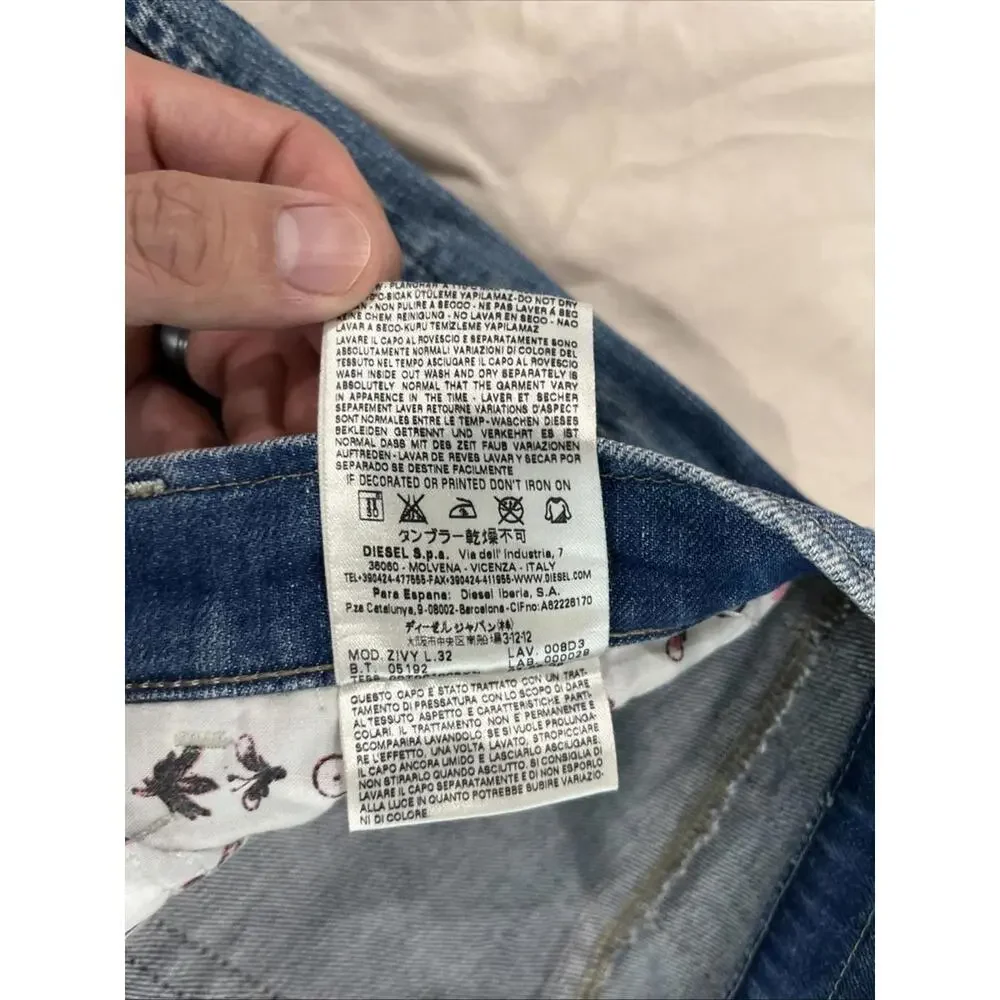 BEAUTIFUL WOMENS DIESEL JEANS 32x32 ZIVY 98% COTTON GREAT CONDITION!
